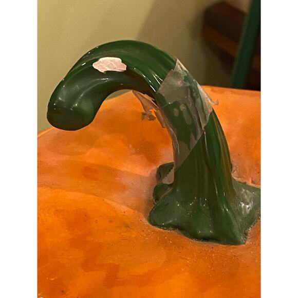 Vintage 1979 Ceramic LIGHT UP Jack OLantern  12 in tall 33 in circumference VGUC - Picture 12 of 16